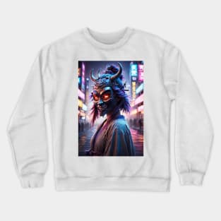 demon mask Crewneck Sweatshirt